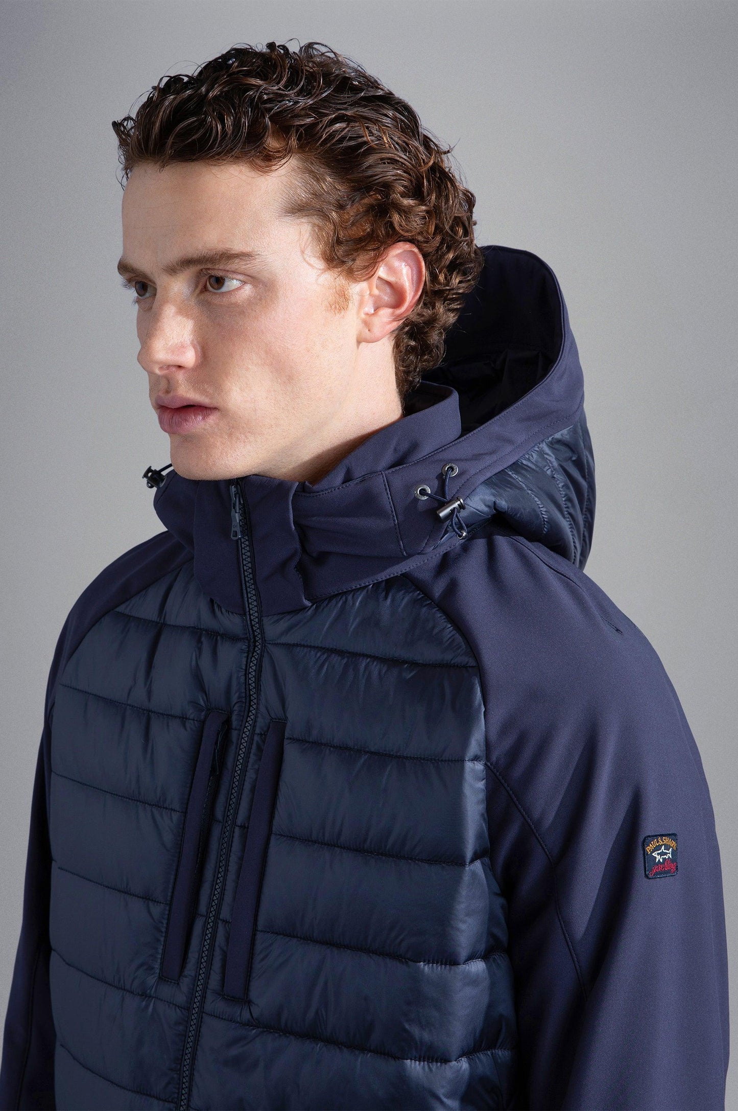 Paul & Shark - Manteau court matelassé softshell RE-SHARK SHELL - LE CAPITAINE D'A BORD