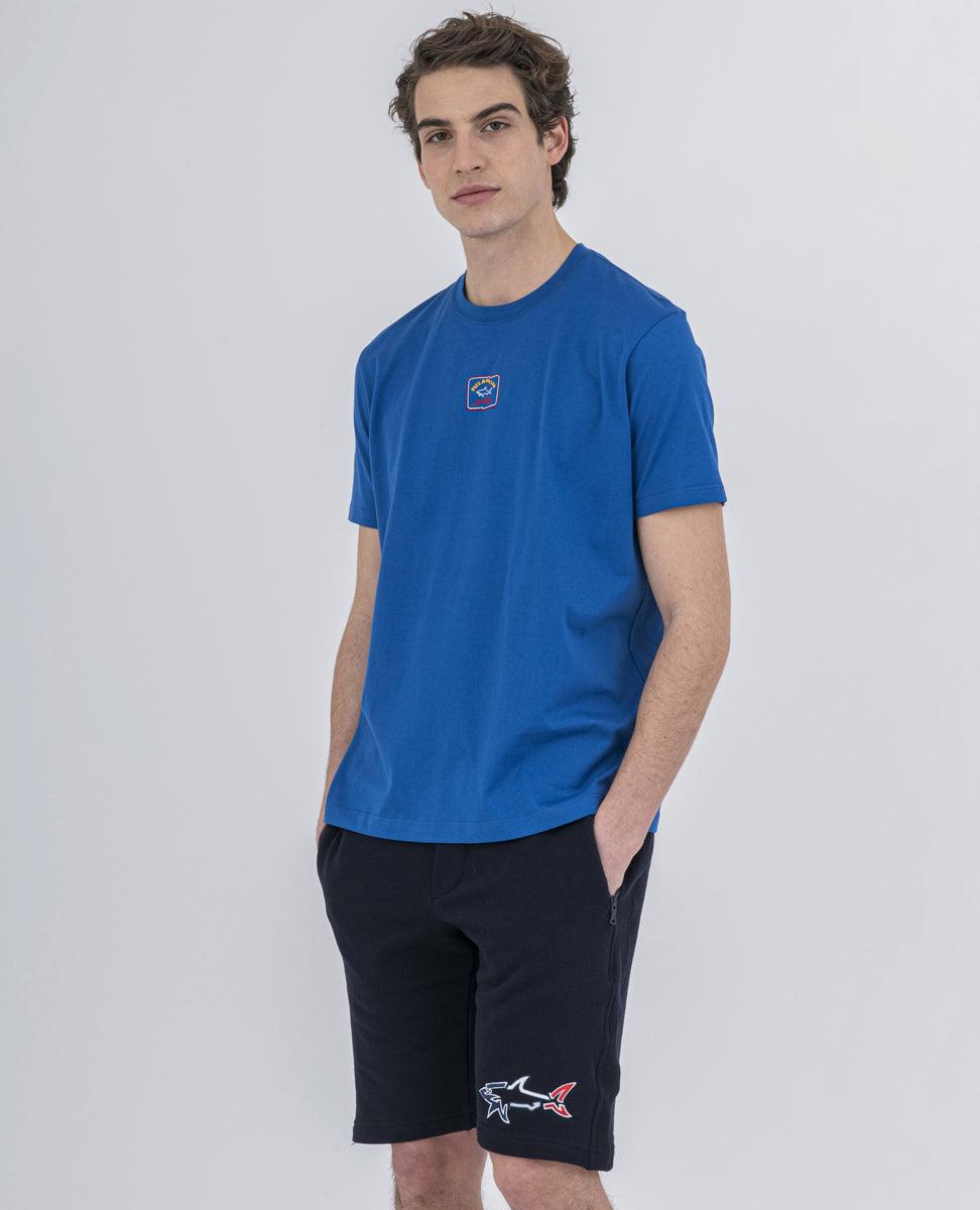 Paul & Shark - T-shirt de coton logo décalé - Coupe Finale