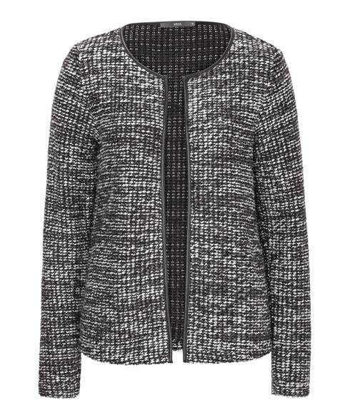 BRAX - Bette - Cardigan à mailles - Noir/Gris/Blanc - Coupe Finale