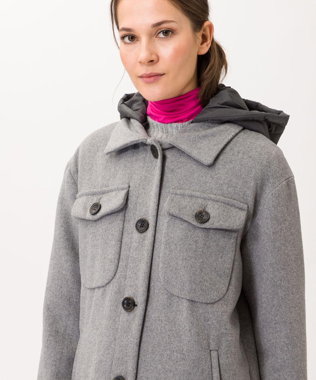 BRAX - Lisbon - Manteau de laine pour femme - Coupe Finale