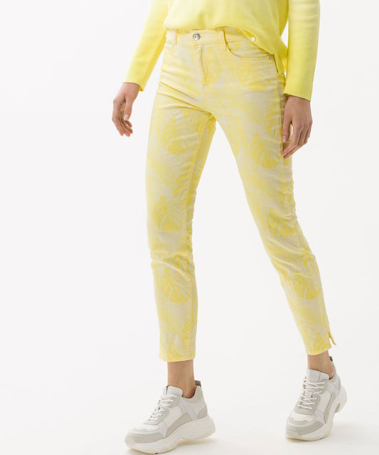 BRAX - Shakira Sun - Pantalon coton floral Free to Move - Coupe Finale