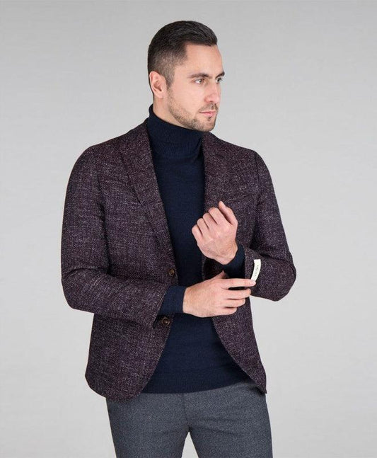 Digel - Evan - Veston Tweed Homespun - Bordeaux - Coupe Finale