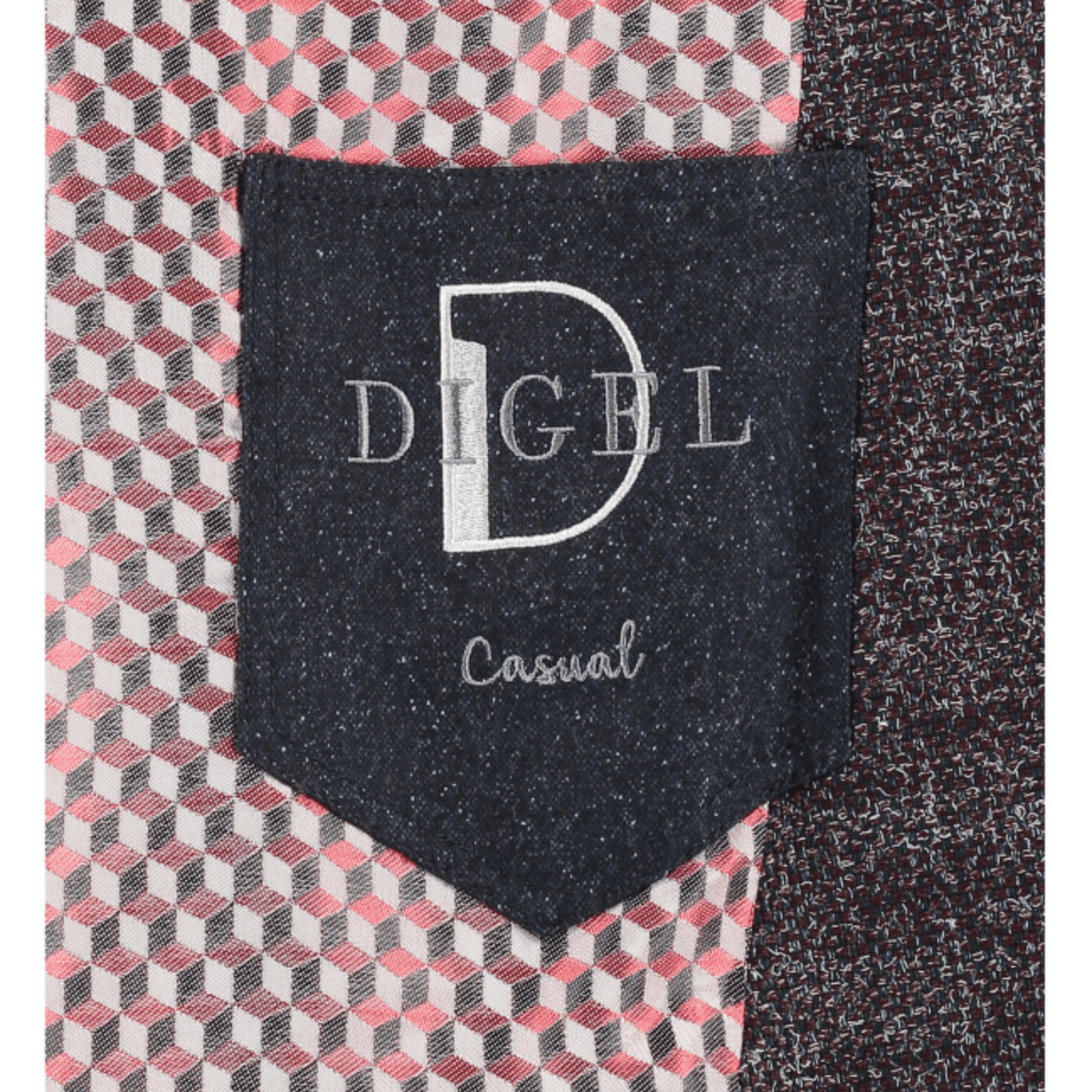 Digel - Evan - Veston Tweed Homespun - Bordeaux - Coupe Finale