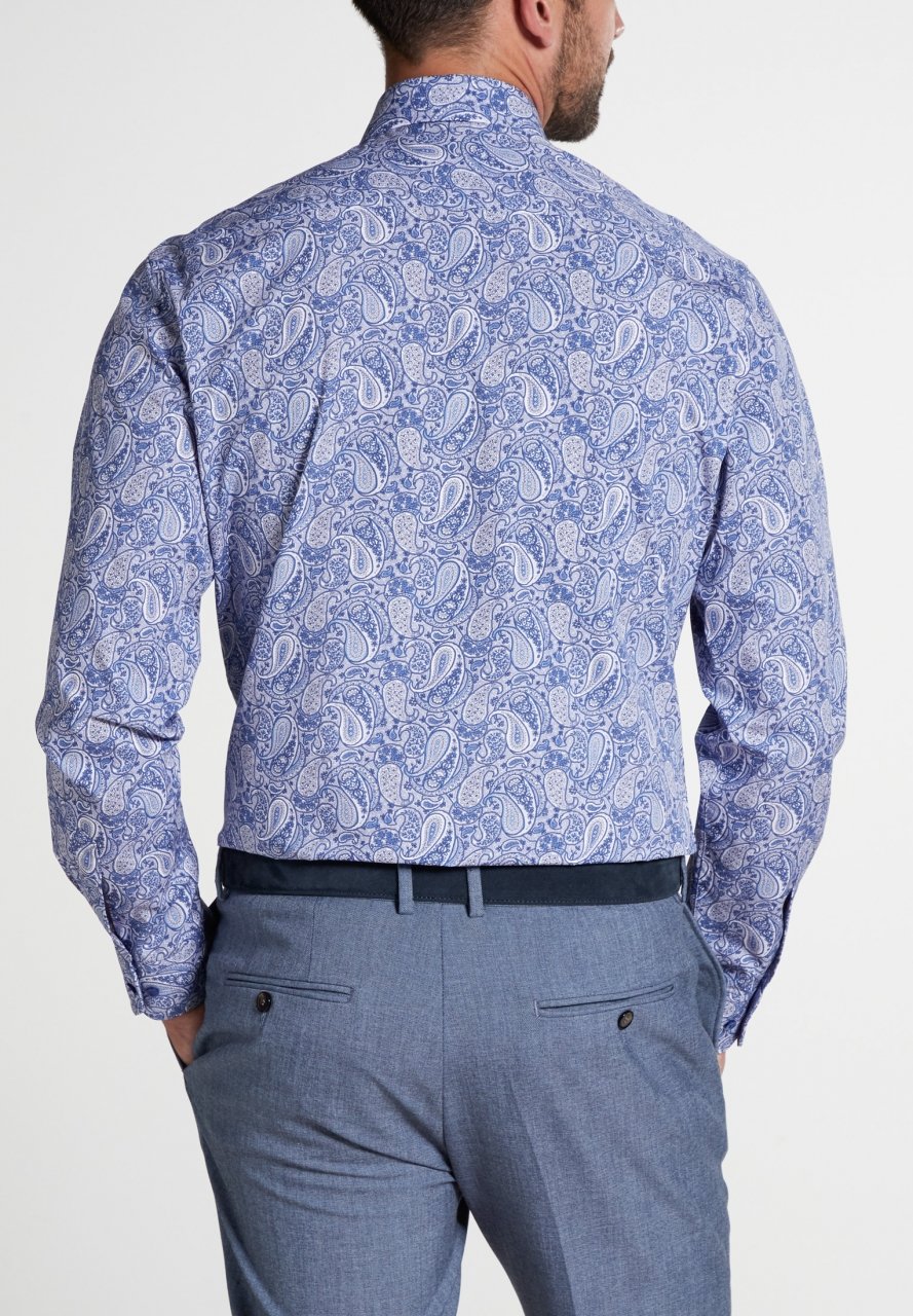 ETERNA - Chemise paisley manches longues Modern Fit - Coupe Finale