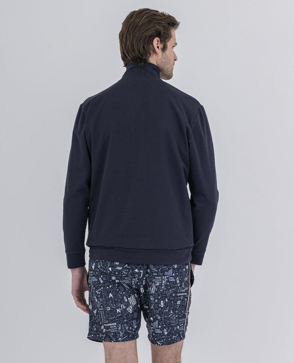 Paul & Shark - Cardigan jogging de coton stretch - LE CAPITAINE D'A BORD