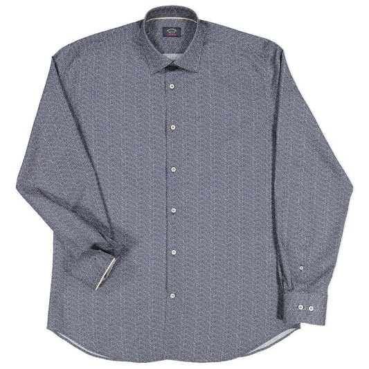 Paul & Shark - Chemise de coton à motifs herringbone - Coupe Finale