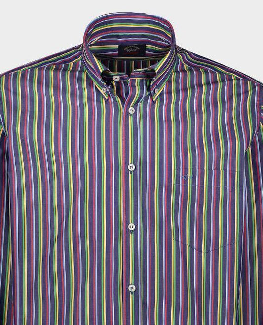 Paul & Shark - Chemise manches courtes à rayures - LE CAPITAINE D'A BORD