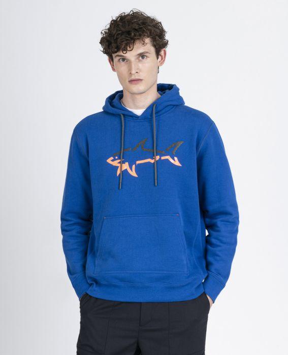 Paul & Shark - Hoody Winter Fleece avec logo requin - Coupe Finale