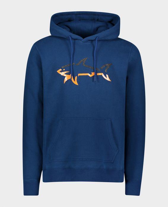 Paul & Shark - Hoody Winter Fleece avec logo requin - Coupe Finale