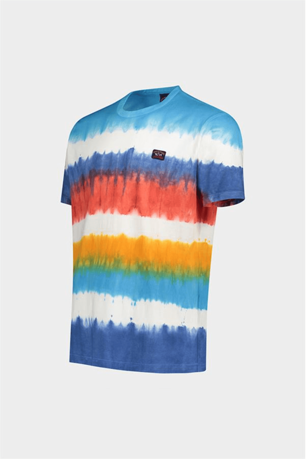 Paul & Shark - T-shirt de coton rayé Tie & Dye - Coupe Finale