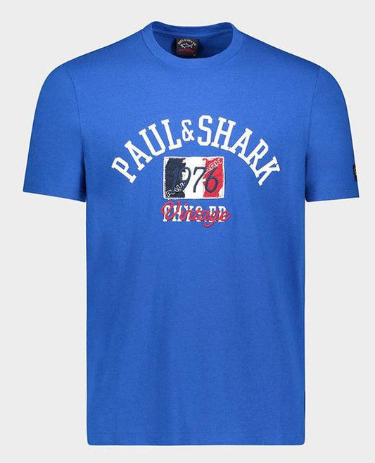 Paul & Shark - T-shirt Logo 1976 Vintage (plusieurs couleurs disponibles) - Coupe Finale