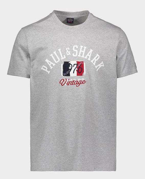 Paul & Shark - T-shirt Logo 1976 Vintage (plusieurs couleurs disponibles) - Coupe Finale