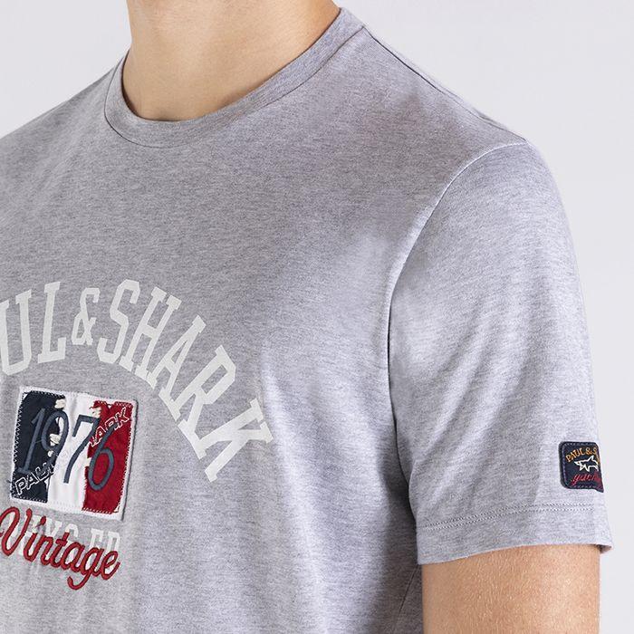 Paul & Shark - T-shirt Logo 1976 Vintage (plusieurs couleurs disponibles) - Coupe Finale