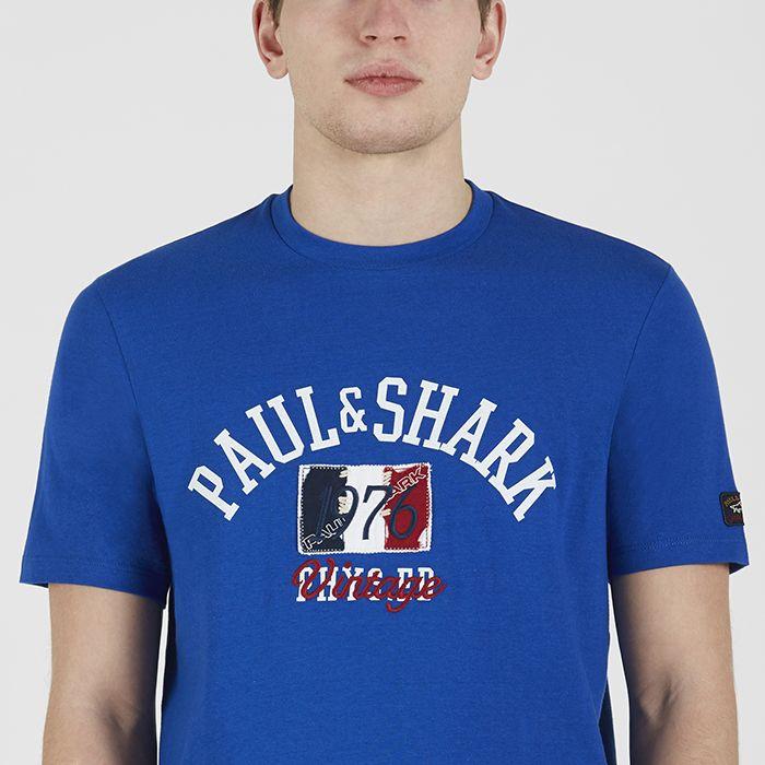 Paul & Shark - T-shirt Logo 1976 Vintage (plusieurs couleurs disponibles) - Coupe Finale