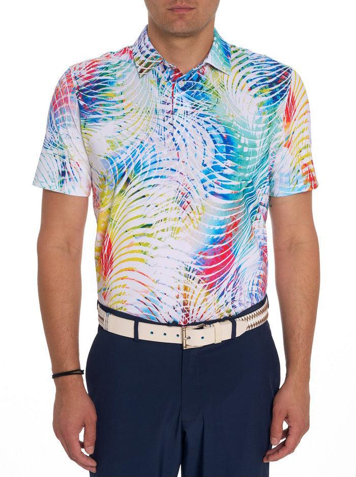Robert Graham - Polo manches courtes performance Color Me Wild - Coupe Finale