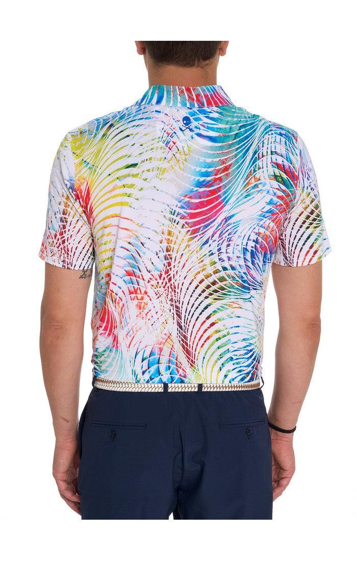 Robert Graham - Polo manches courtes performance Color Me Wild - Coupe Finale