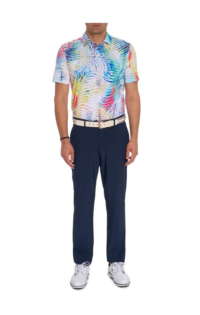Robert Graham - Polo manches courtes performance Color Me Wild - Coupe Finale