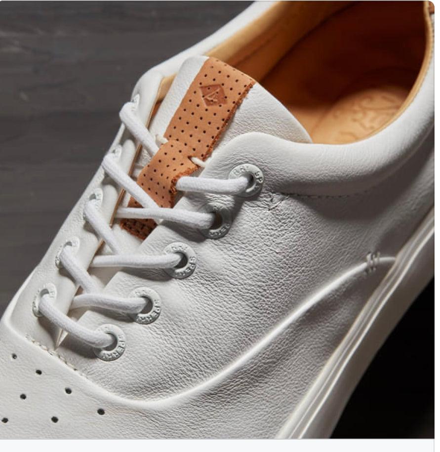 Sperry - Gold Cup™ Striper PLUSHWAVE™ CVO Sneaker - White - Coupe Finale