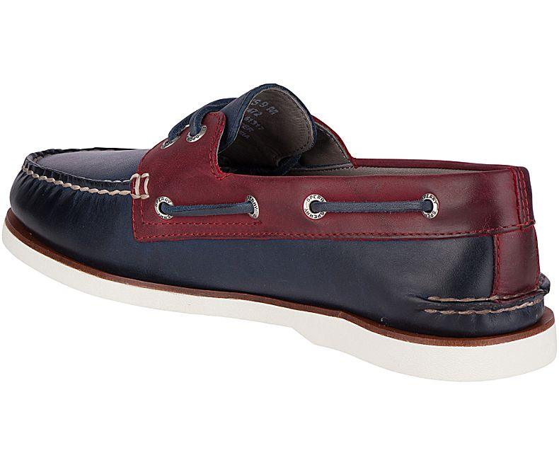 Sperry - Men's Gold A/O 2-Eye - Navy/Red - Coupe Finale