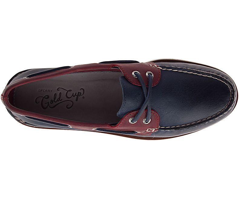 Sperry - Men's Gold A/O 2-Eye - Navy/Red - Coupe Finale