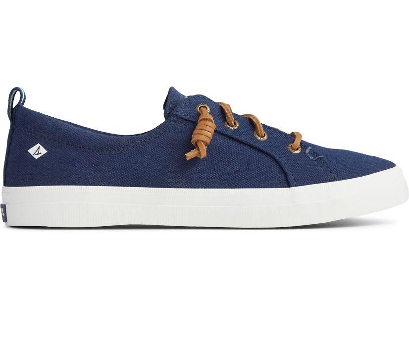 Sperry - Women's SeaCycled™ Crest Vibe Linen Sneaker - Navy - Coupe Finale