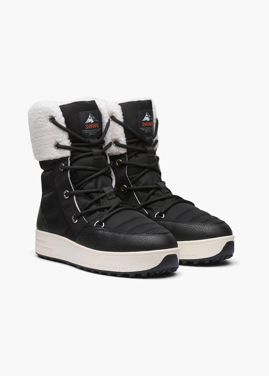 SWIMS - Women's Snow Runner High - Black/White - Coupe Finale