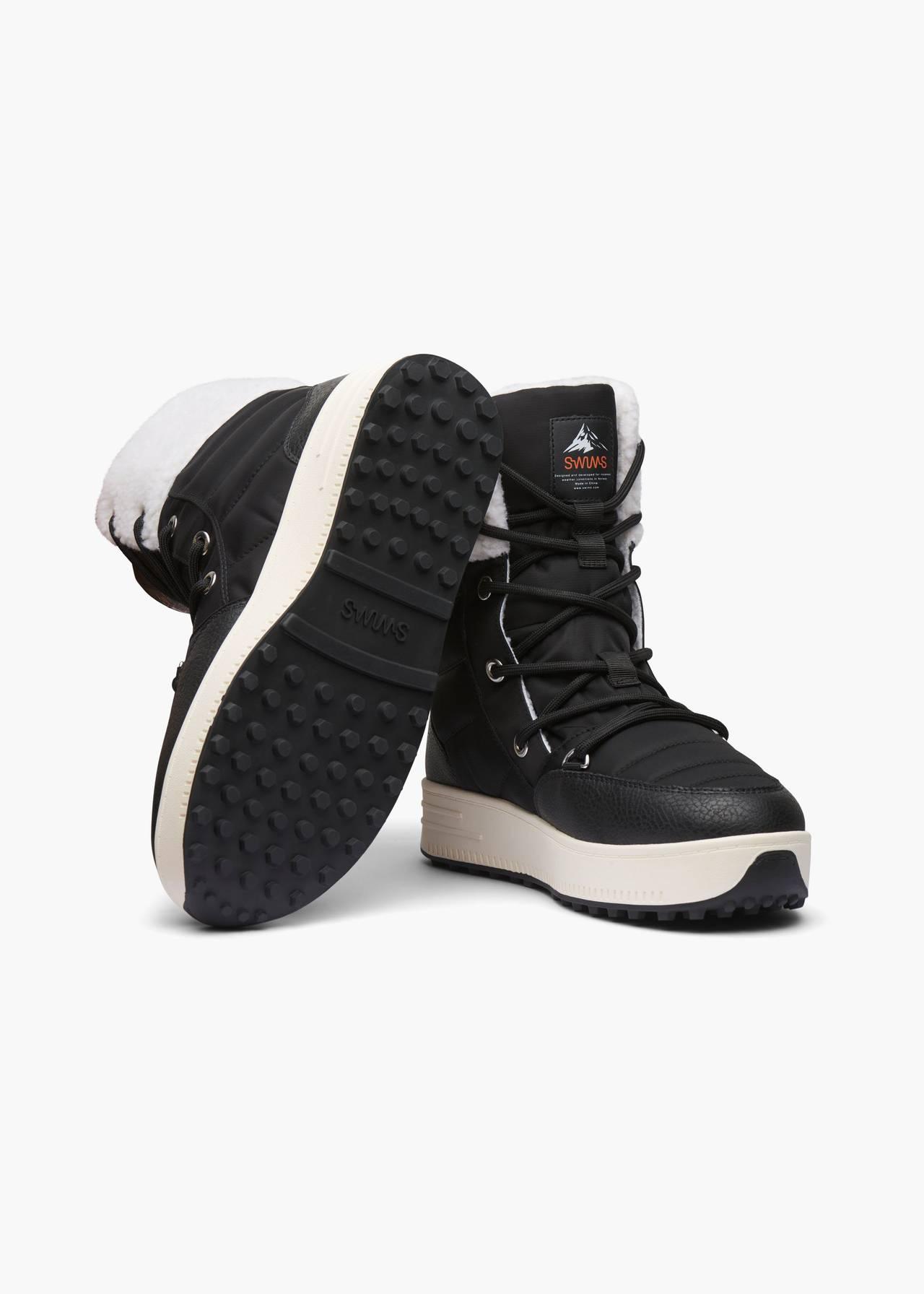 SWIMS - Women's Snow Runner High - Black/White - Coupe Finale